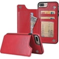 thumbnail image 3 of iPhone 7 Plus iPhone 8 Plus Wallet Case with Card Holder, Premium PU Leather Kickstand Card Slots Case,Double Magnetic Clasp and Durable Shockproof Co, 3 of 4