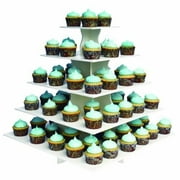 The Smart Baker 5 Tier Square Cupcake Stand PRO- Holds 100+ Cupcakes As Seen on Shark Tank Cupcake Tower for Professional Use