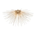 thumbnail image 1 of 8 Light Flush Mount with Gold Leaf Finish, 1 of 8