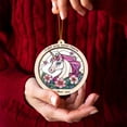 thumbnail image 4 of Pink Unicorn Stained Glass Suncatcher Ornament – Text Christmas 2025 Tree Decoration Gift for Family, Friends, Man & Woman, 4 of 6