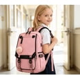 thumbnail image 5 of Large Capacity School Bag, Two Tone Stylish Water Resistant Daypack, Spacious Storage For 15.6 Inch Laptop School And Weekend Outings (E), 5 of 6