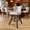 White, variant on Ninecer 25" Counter Height Bar Stools Set of 4, 360° Swivel Bar Chair with Low-Back Round Seat, Upholstered Faux Leather Kitchen Chairs with Footrest, Counter Stools for Kitchen Island , Black