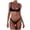 Black, variant on Women Push Up Padded Bikini Set Bandage Tie Two Piece Swimsuit Summer Beach Bathing Suit Swimwear,Black,XL