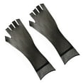 thumbnail image 2 of Guantes de rejilla negros Perfecl hasta el codo de nylon para disfraces de baile, 2 of 7