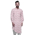 thumbnail image 2 of Atasi Kurta Décontractée Imprimée à Col Mandarin Chemise Ethnique Longue Kurta Asymétrique, 2 of 6