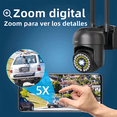thumbnail image 4 of 2pcs Cámara De Seguridad Exterior Wifi Foco Hd Visión Alarma Lab.G, Color Negro, 4 of 5