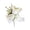 White, variant on Artificial Flowers Rose Corsage Fake Rose Boutonniere Men's Corsage Prom Flowers Wedding Ceremony Party Accessories Suit Decorations, Yellow