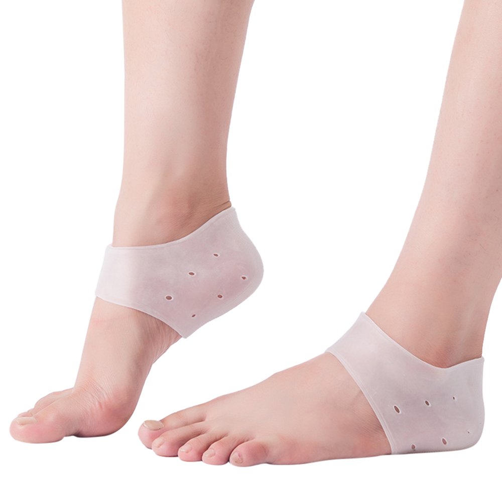 AKDSteel Silicone Heel Pad Pain Relief Heel Protective Sock for Men