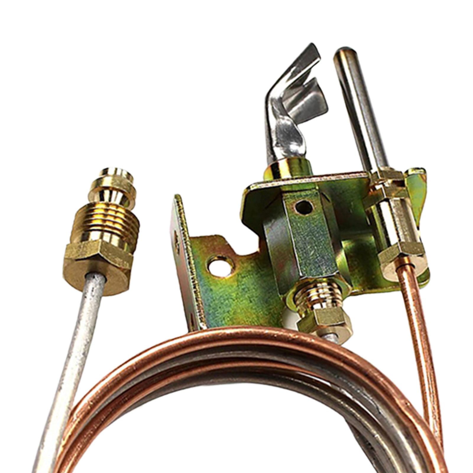 harayaa 2xPilots Thermocouple and Tubing Water Heater Thermopile for Water Heater Accs