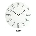 thumbnail image 2 of Reloj de pared silencioso, Shi Ying de alta calidad, funciona con pilas, redondo, fácil de leer, 2 of 6
