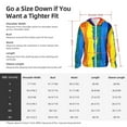 thumbnail image 5 of Kdxio Rainbow Colored Print Women Men Sun Protection UPF 50+ Jackets Zip Up Long Sleeve Hoodie Hiking Lightweight with Pockets, 5 of 7