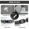 thumbnail image 4 of Dog Harness and Lead Set, Soft Mesh Padded Harness for Puppies and Cats, Reflective, Adjustable, Breathable Chest Harness for Walking, Running, Training （Gray,S）, 4 of 6