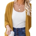 thumbnail image 3 of DYMADE Women Solid Color Long Sleeve Elegant Fashion Cardigan Loose Top, 3 of 4