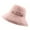 Pink, variant on TSADFHJI Mens Cowboy Hat Band Red Women's Foldable Cotton and Linen Double Button Monochrome Beach Rolled Edge Fisherman Hat M