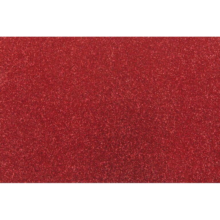 25 Sheets Red Glitter Cardstock - 110lb. 300 GSM - 8.2 x 11.7 Inch