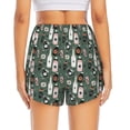 thumbnail image 4 of Uemuo Halloween Potions Pattern Women's Athletic Shorts High Waisted Running Shorts with Liner Pockets Gym Elastic Workout Shorts-Large, 4 of 9