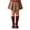 Wine, variant on Posijego Kids Girls Winter Socks Knee High Warm Socks School Uniform Soft Cotton Thick Stockings for Little Girls