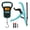 Cyan, variant on Digital Fishing Hanger Scale, Electronic Digital Luggage Scale, Fishing Postal Hook Scale, Backlit LCD Display, 110 lb/50 kg