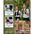 thumbnail image 4 of UTOBEST UTR113 Reflective Running Vest Hydration Pack Adjustable Phone Holder with Led Light, M, 4 of 7