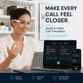 thumbnail image 6 of GenXenon AI Smart Glasses,AI Assistant,Free App 164+ Languages Translation,Photochromic Gray Lenses Sunglasses,Suitable for Meetings and Offices,Silver Rimless Rectangle Unisex, 6 of 11