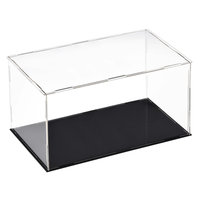 Unique Bargains Présentoir en Acrylique Transparent, Boîte de Présentation, Protection Antipoussière, Cube Vitrine, Boîte d'Exposition pour Objets de Collection 30x15x15 cm