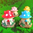 thumbnail image 2 of Bearachild Mushroom House Artificial Mini Atractivo Jardín Decoración Micro-Paisaje Hada Miniatura Casas Dormitorio Carnosidad Patio Decoración Rojo Bearachild HA074839-01, 2 of 6