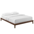 thumbnail image 2 of Modway Lodge King Wood Platform Bed Frame in Walnut, 2 of 6