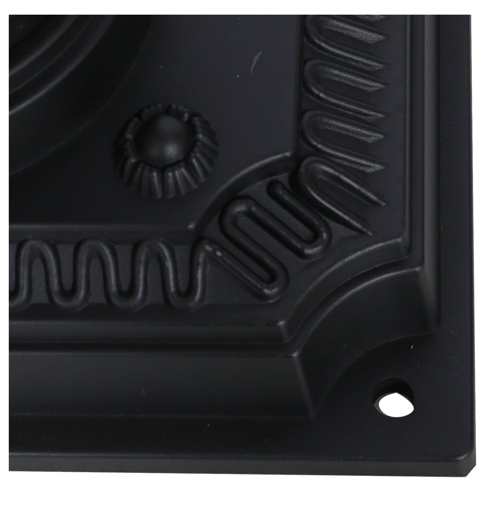 Cast Aluminum Mailbox, Black - Locking Post Box, Heavy Duty Postal Mail Box for Outdoor Use