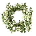 thumbnail image 1 of Artificial Eucalyptus Wreath, Green, 20-Inch, 1 of 1