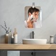 thumbnail image 3 of Waroomhouse Makeup Mirror Small Hanging Mirror Bathroom Hanging Mirror with Adhesive Hook Anti-fog Rectangle Unbreakable Travel Portable Women Makeup Men Shaving, 3 of 8