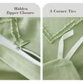 thumbnail image 5 of EMME Duvet Cover Set Microfiber, Tufted King Duvet Cover Set, Boho Bedding Sets for All Seasons, 3 Pieces Embroidery Chic Duvet Cover Full, 1 Duvet Cover + 2 Pillowcases (Sage Green, King), 5 of 7