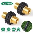 thumbnail image 4 of APPLAYERR 2 M22 14mm Male Pressure Washer Adapters Brass 5000 PSI Durable Hose Gun Connection High Compatibility Easy Installation, 4 of 7