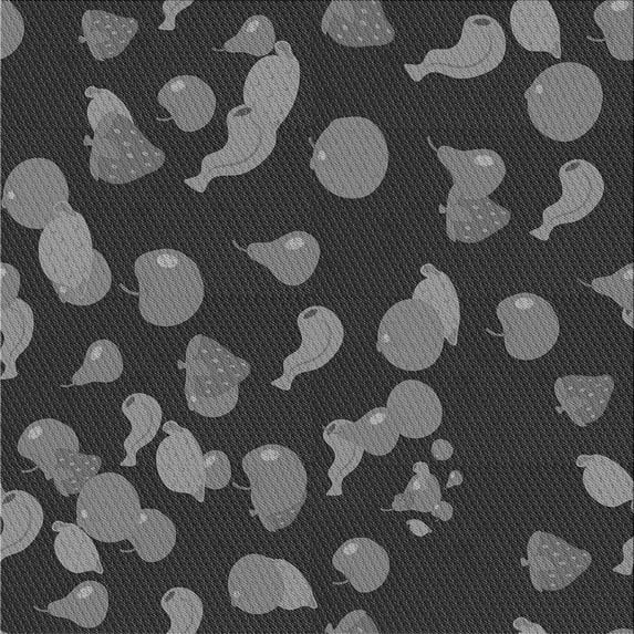 Ahgly Company Machine Washable Indoor Square Transitional Charcoal Black Area Rugs, 4' Square