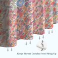 thumbnail image 6 of Pioneer Flower Floral Print Pattern Shower Curtain 84"x72" ,Bathroom Decorative Shower Curtains Set with 12 Hooks,Modern Waterproof Washable Shower Curtain, 6 of 6