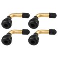 thumbnail image 1 of Vástago de válvula de neumático sin cámara PVR60 para coche, 4 Uds., Universal, para coches, RV, bicicletas, motocicletas, remolques, tono dorado, 1 of 1