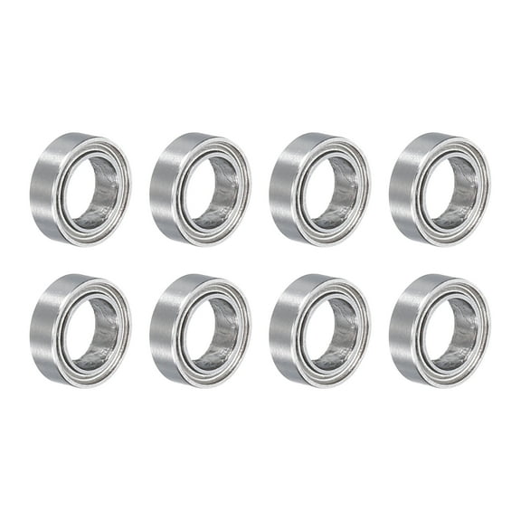 Uxcell 8pcs MR85ZZ Bearings 5 x 8 x 2.5mm Chrome Steel Bearing Double Metal Sealed ABEC1