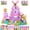 Pink Castle, variant on 150PCS Magnetic Building Blocks Cubes – Construction Toys for Boys & Girls Ages 3-10, Sensory Tiles STEM Building Set, Birthday Gift for Toddlers-Pink Castle