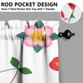thumbnail image 3 of Vintage Cherry Tier Kitchen Curtains for Bathroom Living Rod Pocket Window Drapes 28"x36" 2 Panels Window Treatment Tiers, 3 of 4