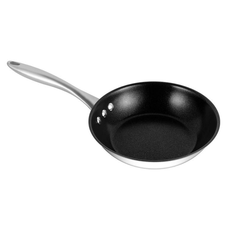 Ozeri 8 Stainless Steel Earth Pan by with Eterna, A 100% PFOA and APEO-Free Non-Stick Coating