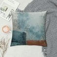 thumbnail image 2 of Creowell  Blue Throw Pillow Covers,Modern Abstract Blue and Gray Couch Pillow Covers,Decorative Accent Pillow Cover,Square Pillow Cases for Sofa Living Room Bedroom 12x12in, 2 of 5