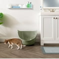 thumbnail image 5 of IRIS Cat Litter Box with High Walls and Handles, Made with Flexible Plastic, Sage Green, 5 of 9