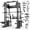 M11 Elite-Black, variant on Mikolo M11 Elite Smith Machine Home Gym,2200 lbs Power Rack Cage with Dual 130LBS Weight Stacks, Functional Trainer , 18PCS Aluminum Pulleys and Other Attachments for Home Gym