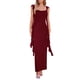 thumbnail image 1 of Vestido PRETTYGARDEN Verano 2025 Sin Mangas Vino Tinto M, 1 of 8