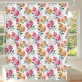 thumbnail image 3 of SASTYBALE Shower Curtain, Spring Floral Shower Curtains 72 x 84 Inch with 12 Hooks, Weighted Hem Bath Curtains, Waterproof Shower Curtain Liner for Bathroom Bathtub Decor, Rose, 3 of 7