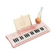 thumbnail image 1 of infantil con micrófono, alimentado por USB, instrumento musical para niñas y niños, regalo para principiantes, mini educativo de 37 teclas Rosa, 1 of 6