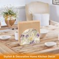 thumbnail image 6 of Yayeee Napkin Holder for Table Set of 2 Kitchen Paper Tissue Organization, Purple Floral Rabbit, 6 of 8