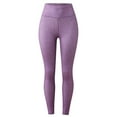 thumbnail image 5 of Gibobby Leggings yoga mujer Pantalones de yoga estampados para mujer Deportes Fitness Pantalones para correr Pantalones deportivos Pantalones de yog(Morado,XL), 5 of 5