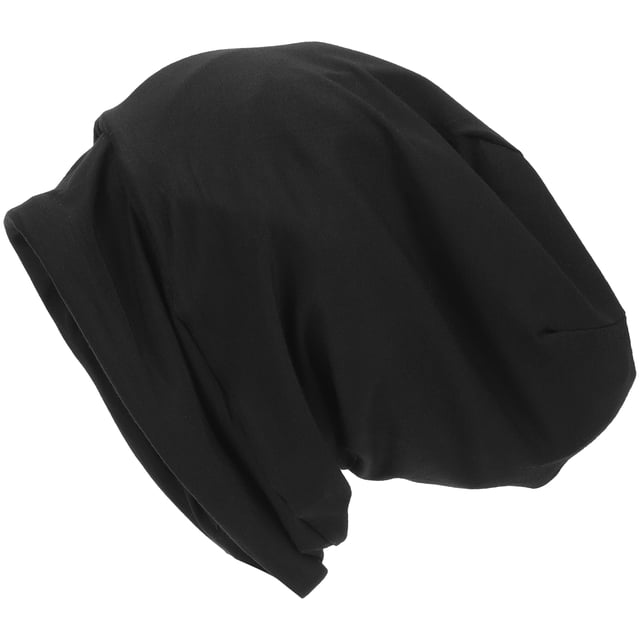 Shisuyan Comfortable Bonnet For Home Use Prevents Hair Damage Keeps Bed Clean For Sleeping Makeup Black