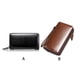 thumbnail image 4 of Guardurnaity Cartera para hombre, monedero Vintage grande con cremallera doble, bolso multifunción de gran capacidad para bolsas de paquete de Carteras Marrón, 4 of 6