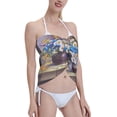 thumbnail image 4 of Kll Still Life Flowers Print Women'S Sarong Coverups Short Bathing Suit Wrap Skirt Beach Wrap Swimsuit Cover Ups, 4 of 7
